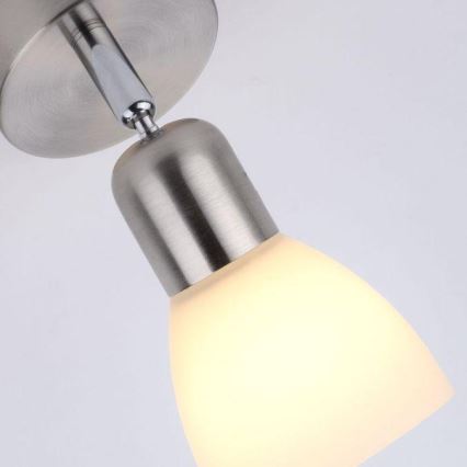 JUST LIGHT. 11951-55 - Vægspot KARO 1xE14/40W/230V mat krom