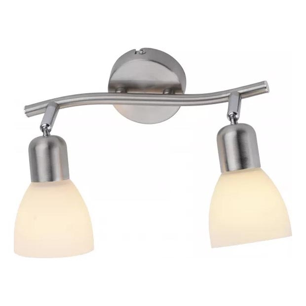 JUST LIGHT. 11952-55 - Spotlampe KARO 2xE14/40W/230V mat krom