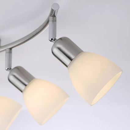 JUST LIGHT. 11953-55 - Spotlampe KARO 3xE14/40W/230V mat krom