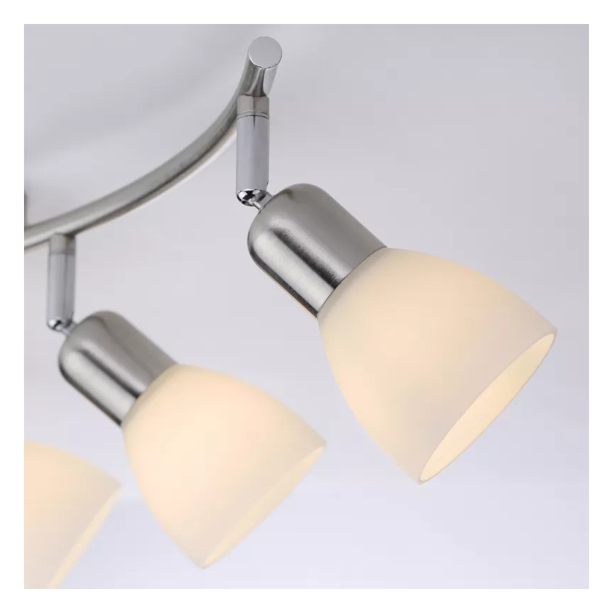 JUST LIGHT. 11953-55 - Spotlampe KARO 3xE14/40W/230V mat krom