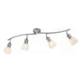 JUST LIGHT. 11954-55 - KARO spotlampe 4xE14/40W/230V, mat krom