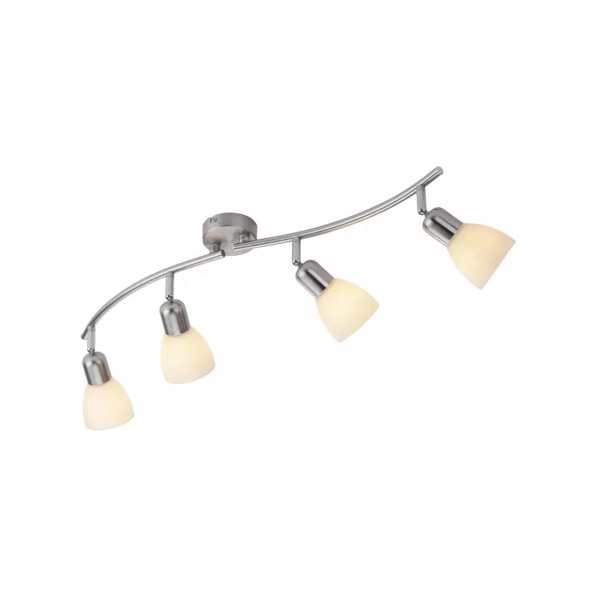 JUST LIGHT. 11954-55 - KARO spotlampe 4xE14/40W/230V, mat krom