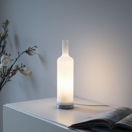 JUST LIGHT. 14006-16 - Bordlampe BOTTLE 1xE14/25W/230V hvid