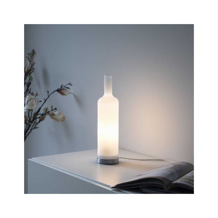 JUST LIGHT. 14006-16 - Bordlampe BOTTLE 1xE14/25W/230V hvid