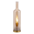 JUST LIGHT. 14006-27 - Bordlampe BOTTLE 1xE14/25W/230V beige/røget