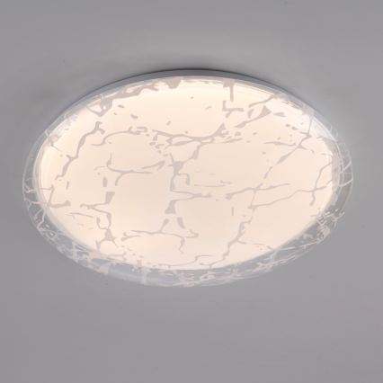 JUST LIGHT. 14008-16 - Dæmpbar LED-loftlampe ART PLAFO LED/20W/230V 2700-6500K Ø 38 cm hvid + fjernbetjening