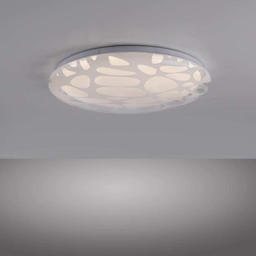 JUST LIGHT. 14009-16 - LED dæmpbar loftlampe ART PLAFO LED/20W/230V 2700-6500K Ø 38 cm hvid + fjernbetjening