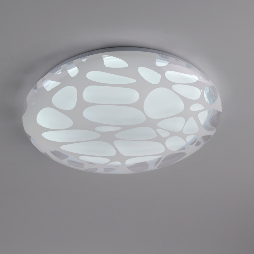 JUST LIGHT. 14009-16 - LED dæmpbar loftlampe ART PLAFO LED/20W/230V 2700-6500K Ø 38 cm hvid + fjernbetjening