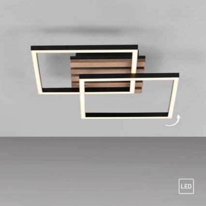 JUST LIGHT. 14053-79 - LED-loftlampe AKUSTIKA LED/15W/230V eg/sort