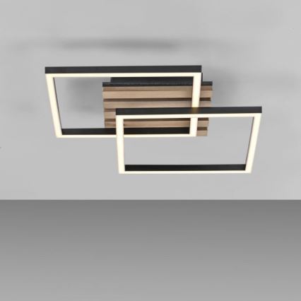 JUST LIGHT. 14053-79 - LED-loftlampe AKUSTIKA LED/15W/230V eg/sort