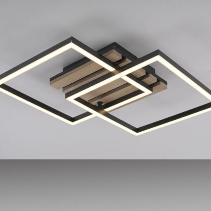 JUST LIGHT. 14053-79 - LED-loftlampe AKUSTIKA LED/15W/230V eg/sort