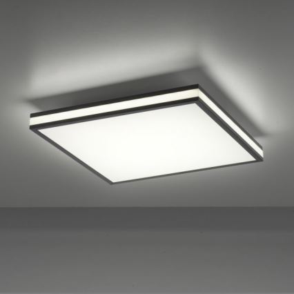 JUST LIGHT. 14110-18 - LED loftlampe m. RGBW-farver dæmpbar MARIO BLACK LED/19,5W/230V 2700-5000K + fjernbetjening