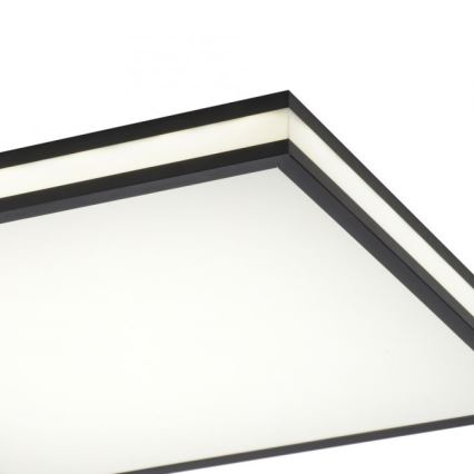 JUST LIGHT. 14110-18 - LED loftlampe m. RGBW-farver dæmpbar MARIO BLACK LED/19,5W/230V 2700-5000K + fjernbetjening