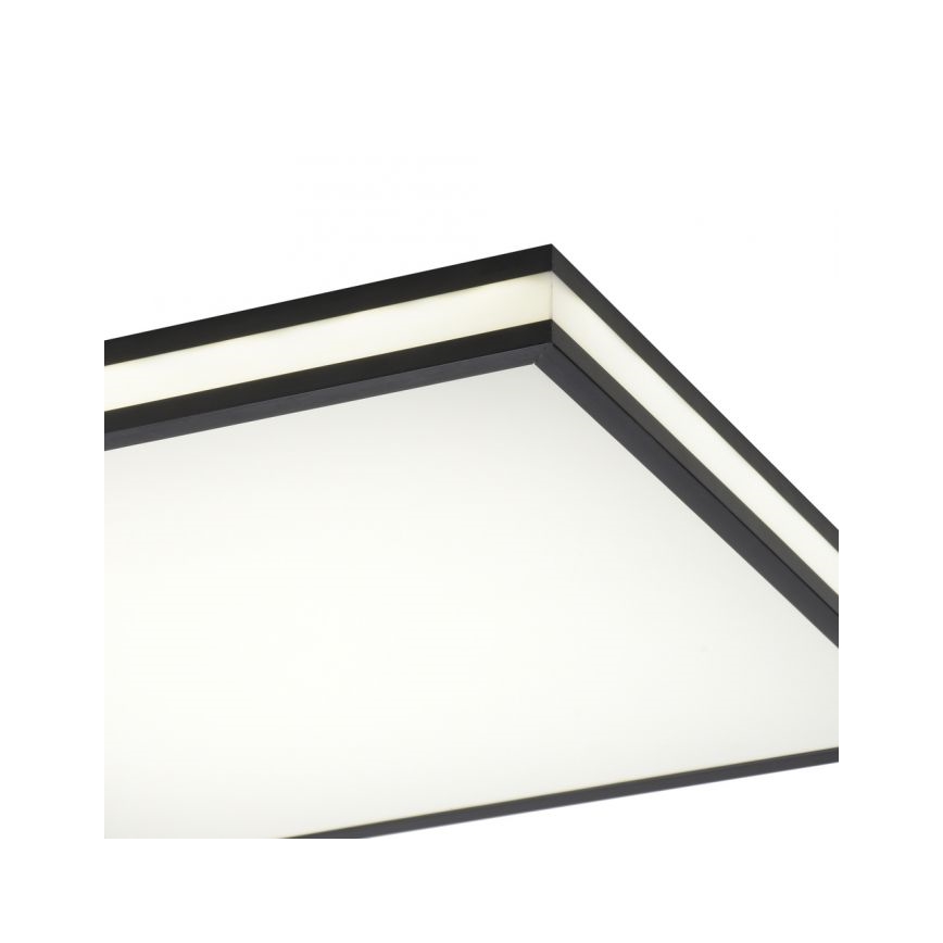 JUST LIGHT. 14110-18 - LED loftlampe m. RGBW-farver dæmpbar MARIO BLACK LED/19,5W/230V 2700-5000K + fjernbetjening
