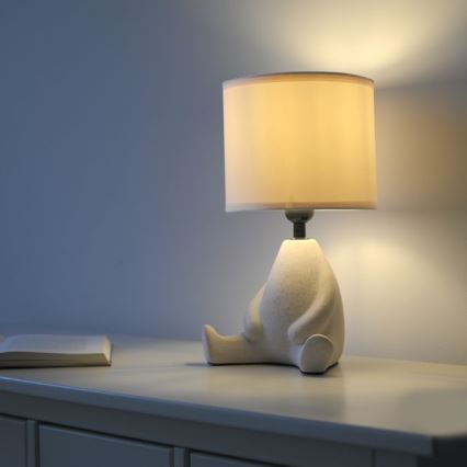 JUST LIGHT. 14190-39 - Bordlampe TED 1xE27/25W/230V beige