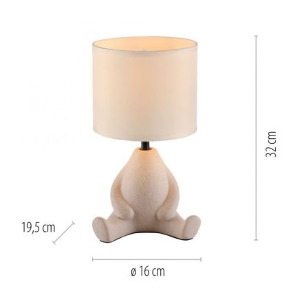 JUST LIGHT. 14190-39 - Bordlampe TED 1xE27/25W/230V beige