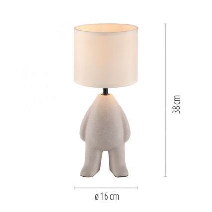 JUST LIGHT. 14191-39 - Bordlampe TED 1xE27/25W/230V beige