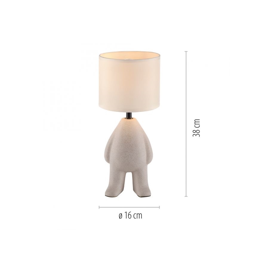 JUST LIGHT. 14191-39 - Bordlampe TED 1xE27/25W/230V beige