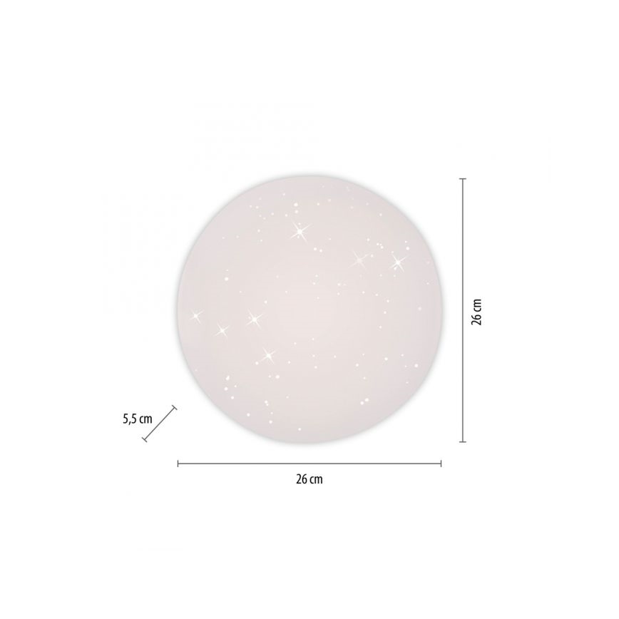 JUST LIGHT. 14275-16 - LED loftlampe URANUS LED/10W/230V diameter 26 cm hvid