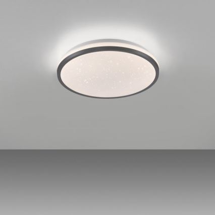 JUST LIGHT. 14293-18 - LED loftlampe dæmpbar KYLE LED/10W/230V diameter 28 cm sort