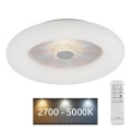 JUST LIGHT. 14383-16 - LED loftlampe dæmpbar VERTIGO LED/26W/230V 2700-5000K hvid + fjernbetjening