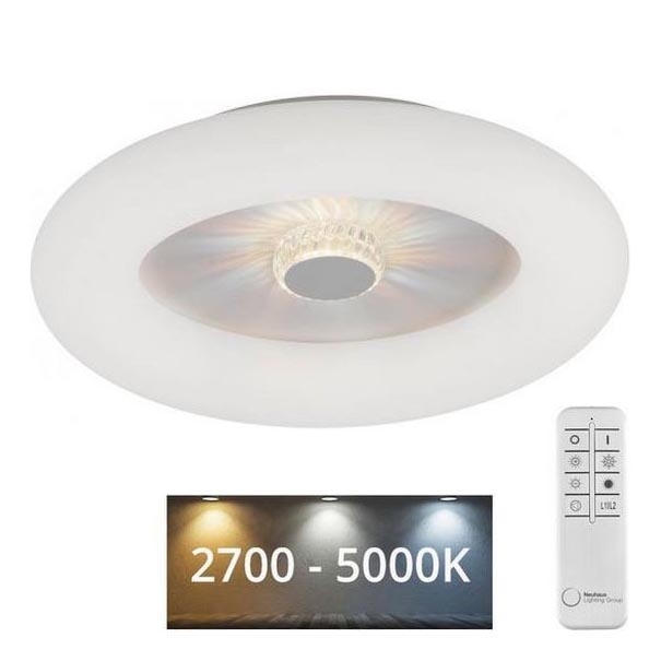 JUST LIGHT. 14383-16 - LED loftlampe dæmpbar VERTIGO LED/26W/230V 2700-5000K hvid + fjernbetjening