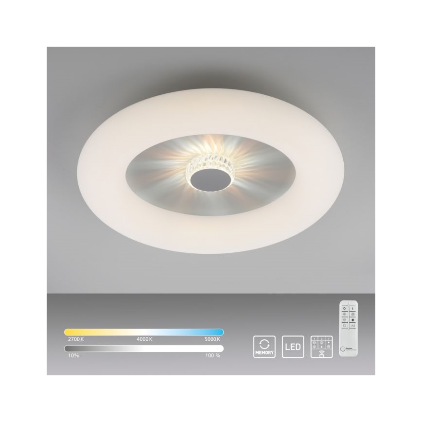 JUST LIGHT. 14383-16 - LED loftlampe dæmpbar VERTIGO LED/26W/230V 2700-5000K hvid + fjernbetjening
