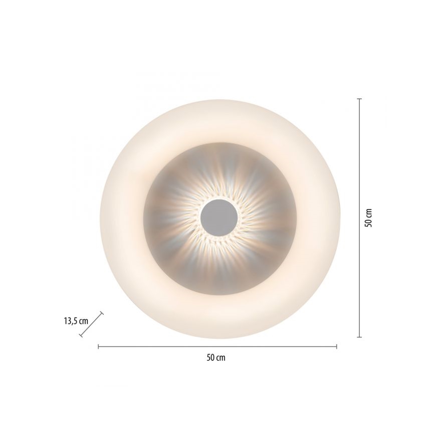 JUST LIGHT. 14383-16 - LED loftlampe dæmpbar VERTIGO LED/26W/230V 2700-5000K hvid + fjernbetjening