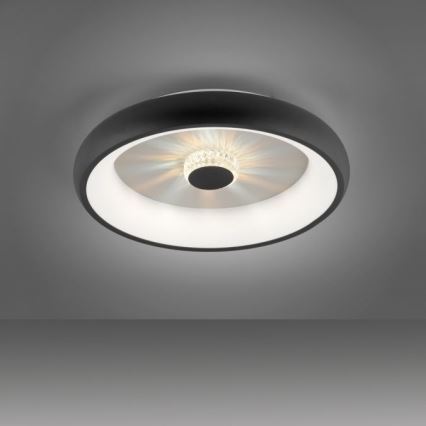 JUST LIGHT. 14384-18 - LED loftlampe dæmpbar VERTIGO LED/29W/230V 2700-5000K sort + fjernbetjening