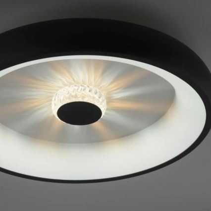 JUST LIGHT. 14384-18 - LED loftlampe dæmpbar VERTIGO LED/29W/230V 2700-5000K sort + fjernbetjening