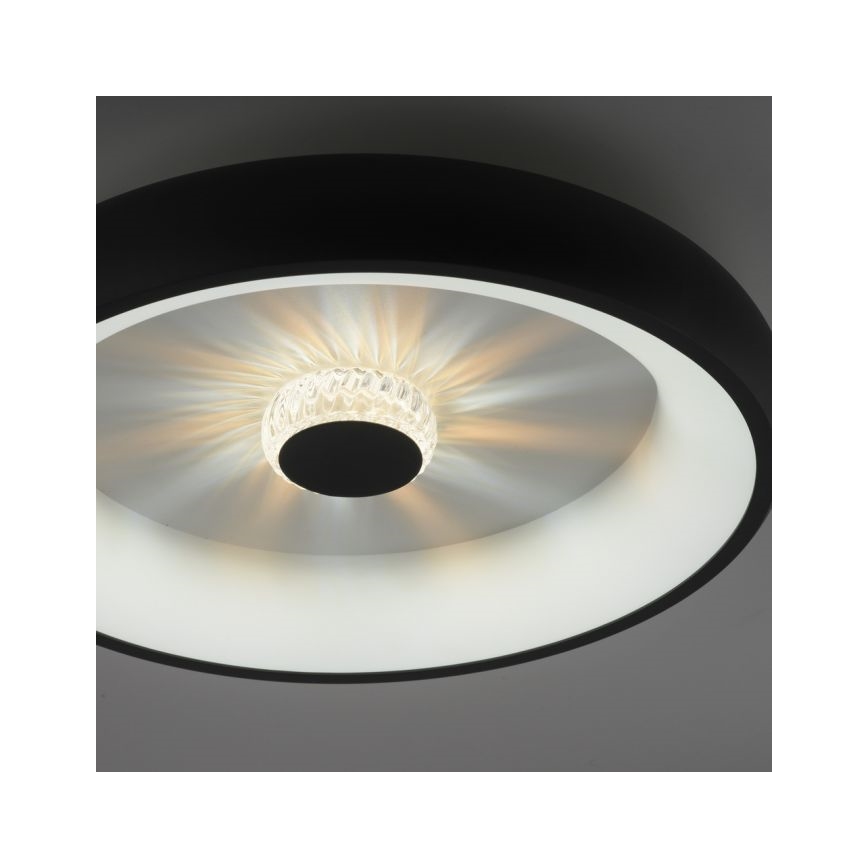JUST LIGHT. 14384-18 - LED loftlampe dæmpbar VERTIGO LED/29W/230V 2700-5000K sort + fjernbetjening