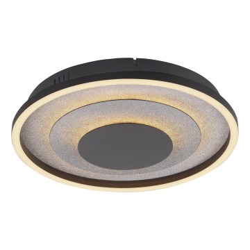 JUST LIGHT. 14409-21 - LED-loftlampe GLITTY LED/22W/230V Ø 40 cm sort