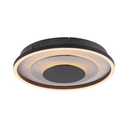 JUST LIGHT. 14409-21 - LED-loftlampe GLITTY LED/22W/230V Ø 40 cm sort