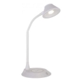 JUST LIGHT. 14414-16 - Dæmpbar fleksibel berøringsbordlampe med trådløs opladning PUCKI LED/4,5W/230V hvid