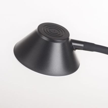 JUST LIGHT. 14414-18 - LED Dæmpbar fleksibel berøringsbetjent bordlampe med trådløs opladning PUCKI LED/4,5W/230V sort