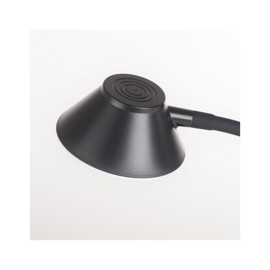 JUST LIGHT. 14414-18 - LED Dæmpbar fleksibel berøringsbetjent bordlampe med trådløs opladning PUCKI LED/4,5W/230V sort