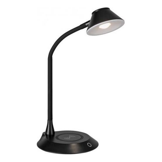 JUST LIGHT. 14414-18 - LED Dæmpbar fleksibel berøringsbetjent bordlampe med trådløs opladning PUCKI LED/4,5W/230V sort