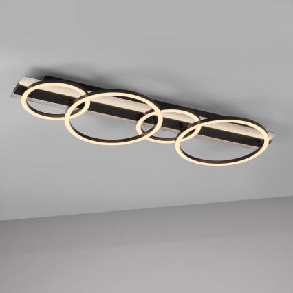JUST LIGHT. 14426-21 - LED loftlampe CICHIO LED/37W/230V + LED/9,5W 30x86 cm sort