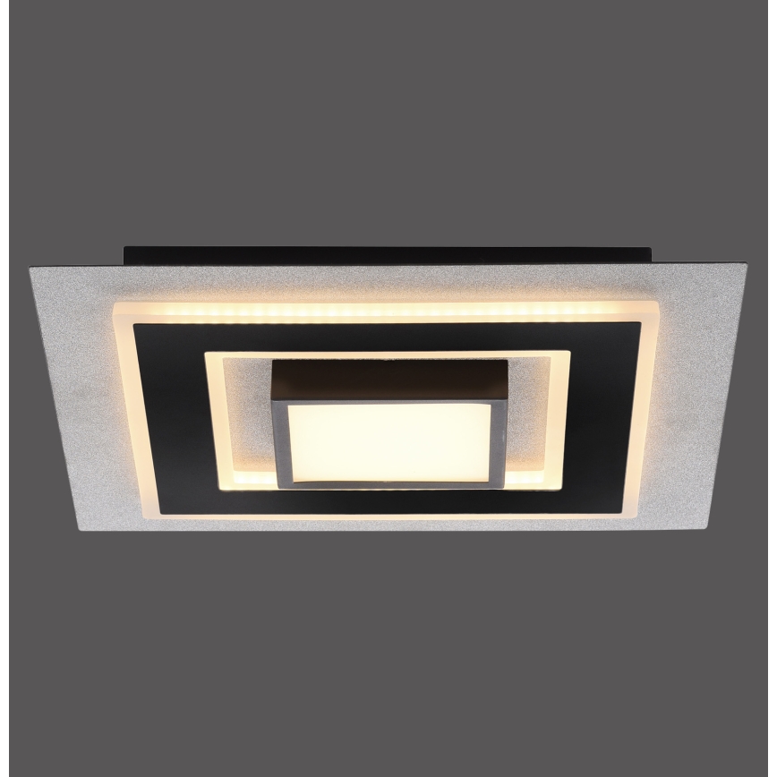 JUST LIGHT. 14439-21 - LED-loftlampe CICHIO LED/18,5W/230V + LED/9W 40x40 cm sort