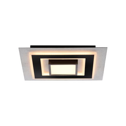 JUST LIGHT. 14439-21 - LED-loftlampe CICHIO LED/18,5W/230V + LED/9W 40x40 cm sort