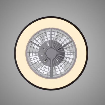 JUST LIGHT. 14447-18 - LED loftventilator med lys m. RGBW-farver dæmpbar LENO LED/44W/230V 3000-6500K diameter 48,6 cm hvid + fjernbetjening