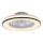 JUST LIGHT. 14447-18 - LED loftventilator med lys m. RGBW-farver dæmpbar LENO LED/44W/230V 3000-6500K diameter 48,6 cm hvid + fjernbetjening