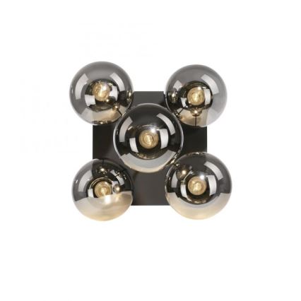 JUST LIGHT. 14602-18 - Pendellampe WIDOW 5xE14/25W/230V sort