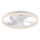 JUST LIGHT. 14624-16 - LED-dæmpbar loftventilator med lys RITA LED/22W/230V 3000-6000K Ø 50 cm hvid + fjernbetjening