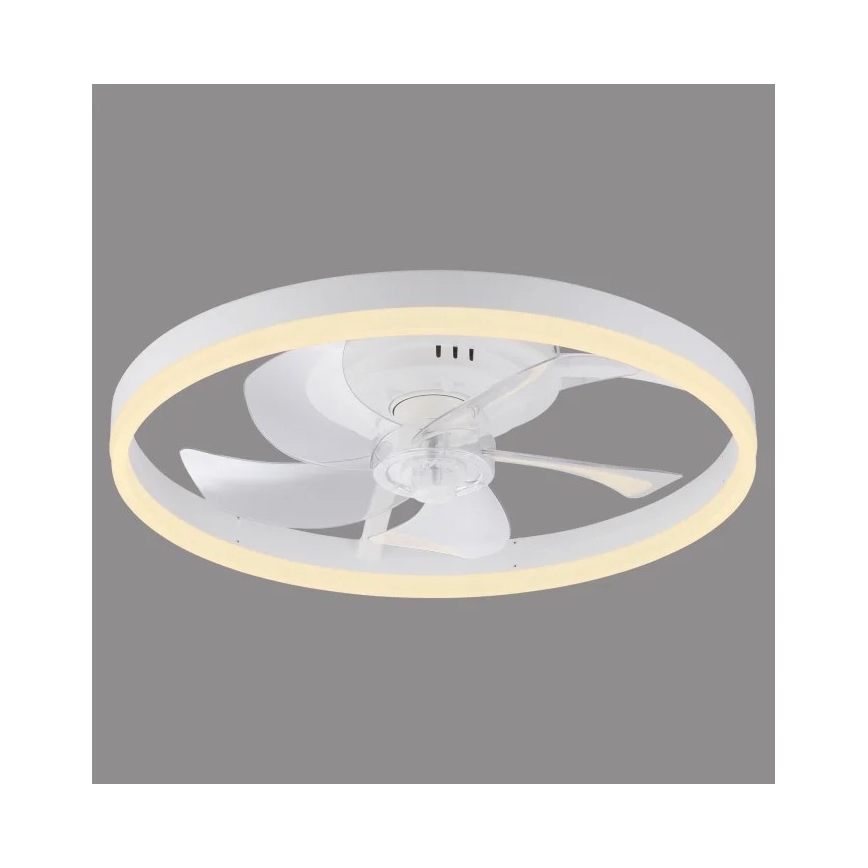 JUST LIGHT. 14624-16 - LED-dæmpbar loftventilator med lys RITA LED/22W/230V 3000-6000K Ø 50 cm hvid + fjernbetjening