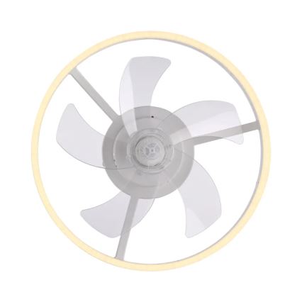 JUST LIGHT. 14624-16 - LED-dæmpbar loftventilator med lys RITA LED/22W/230V 3000-6000K Ø 50 cm hvid + fjernbetjening