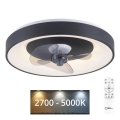 JUST LIGHT. 14644-18 - LED Loftlampe med ventilator dæmpbar VENIKA LED/36W/230V diameter 48,6 cm 2700-5000K + fjernbetjening