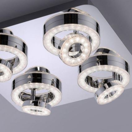 JUST LIGHT. 14662-17 - LED spotlampe m. RGBW-farver dæmpbar TIM LOLASMART 4xLED/5,9/230V 2700-5000K + fjernbetjening