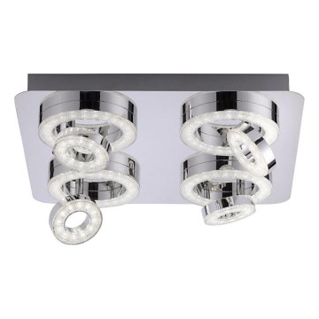 JUST LIGHT. 14662-17 - LED spotlampe m. RGBW-farver dæmpbar TIM LOLASMART 4xLED/5,9/230V 2700-5000K + fjernbetjening