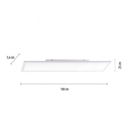 JUST LIGHT. 14682-16 - LED RGB Panel dæmpbart LOLA FLAT LED/28,5W/230V 2700-5000K + fjernbetjening